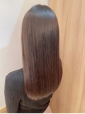 縮毛矯正ロング♪酸性ストレート髪質改善ココアベージュ