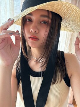 エル(EL by green) シルクストレート×マロンブラウン