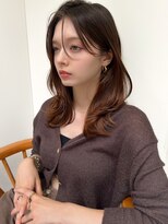 リル バイ ジルブラン(Lil by JIL BLAN) 黒髪 ボブルフ ネビージュ 小顔 ワンレン スペインカール