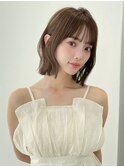 黒髪 小顔 ネビージュ ワンレン 銀座