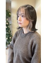 ランリ 名古屋名駅(ranri)&nbsp;【30代】1回ブリーチ/ホワイト系インナーカラー