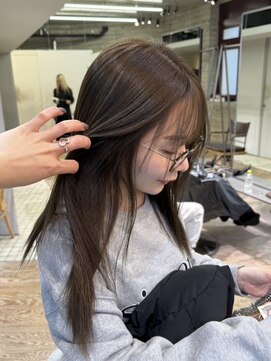 ヲタク(wotaku.) グレージュカラーオリーブカラーくすみベージュ透明感カラー艶髪