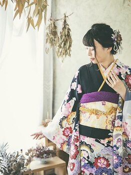 サロンドヒサヨ(salon do HISAYO)の写真/県外からのご来店も多数◎着物教室も行っている実力派スタイリストが、大切な一日を華やかに演出＊
