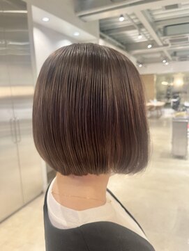 オーガニック リブ 川越(organic+live) くびレイヤーグレージュエモージュ大人ショート小顔似合わせ