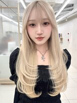 エジョン 三鷹店(Aejon) 顔まわりレイヤーカット姫カットレイヤーオリーブベージュ吉祥寺