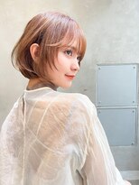 エイミー(Aimee)&nbsp;Aimee町田　顔まわりレイヤーボブ×ベージュ