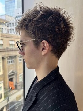 スクリーン(SCREEN) MEN’S HAIR/ブルーブラック/フェザーパーマ/三宮/元町/居留地