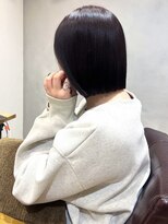 エミス バイ メルト 吉祥寺(emis by melt)&nbsp;【吉田江梨】暖色ボブ縮毛矯正ストレートパーマボルドーヘルシー