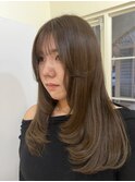 《透明感ツヤ髪カラー×レイヤーカット》
