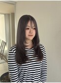 透明感グレージュ/ブリーチカラー/韓国ヘア