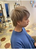 サーフカール/フェザーパーマ/刈り上げセンターパート/溝の口