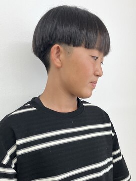 モリオフロムロンドン 松戸店(Morio from London) 【メンズ 松戸 岩口】黒髪重めツーブロックマッシュショート