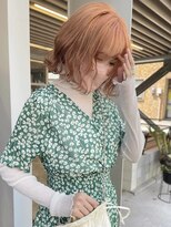 カノエ(canoe)&nbsp;オレンジカラーブリーチなしダブルカラー 20代【西新大濠荒戸】