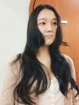 ベンジー オウン 代々木上原店(benji own)&nbsp;艶髪ロングレイヤー　ダークアッシュ