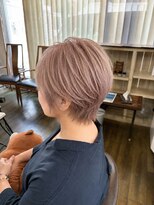 楽流頭 オブヘアー(of hair)&nbsp;ブリーチオンカラーベージュピンク