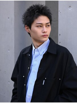 テン 心斎橋(tenn.) 心斎橋スパイキーショートアップバングツーブロック30代40代