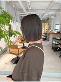 【髪質改善ストレート×切りっぱなしボブ｜艶ボブ】