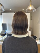 クララジャパン ナベシマ(CLALA JAPAN Nabeshima)&nbsp;ボブ　ミルクティーベージュ　艶髪　髪質改善カラー　ショート