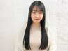 酸性ストレート☆カット+酸性縮毛矯正+トリートメント￥14900