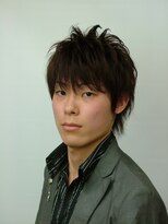 理容 うめむら フロント長めのショートレイヤースタイル