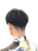 スパイキーショート/ブルーブラック/フェザーパーマ/32