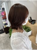 ブラウン×外ハネ