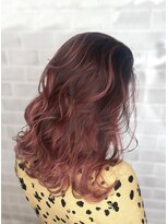 エコモ ヘアー(E Komo hair) 透け感レッド/ウェーブセミ