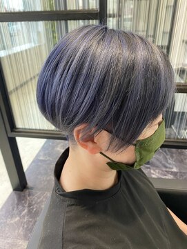 サロンドフィール 永山店(Salon de feel) #ショート#ハイライト#ダブルカラー#刈り上げ#ツーブロック