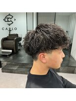 カルロイースタイル(CARLO e-style)&nbsp;耳上ショートマッシュ+無造作ナチュラルパーマ