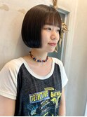 20代30代40代大人可愛い切りっぱなし平行ボブ