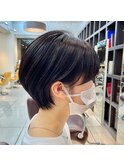  [オージュアサロン/恵比寿]黒髪愛されショート