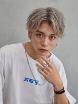 メンズ サロン ドット トウキョウ 町田店(men's salon dot. tokyo) 【小柳裕夢】アッシュグレー×センターパート
