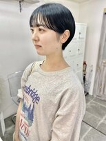 キートス 高知店(kiitos)&nbsp;○ブルーブラック耳かけコンパクトショート20代30代40代