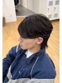 ニュアンスパーマウルフ メンズマッシュ