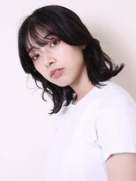 ヨファ ヘアー(YOFA hair)&nbsp;似合わせカットイメチェン前髪外ハネこなれミディ1006