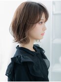 シースルーバング伸ばしかけレイヤーロブTb10越谷20代30代40代