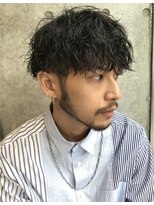 ツイストスパイラル波巻きスパイラル刈り上げメンズマッシュ渋谷