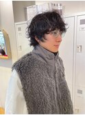 マッシュウルフ、メンズヘア、メンズパーマ