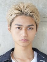 サンクマーケット 渋谷(cinq MARKET) 渋谷メンズハイトーンスパイキーショートミルクティーベージュ