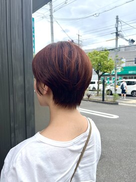 ランプヘアーデザイン(LAMP HAIR DESIGN) 【大森 智博】丸みショート/オレンジカラー
