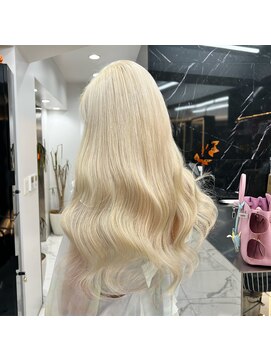 ラピス 渋谷本店(Lapis) ホワイトブロンド/シールエクステ/髪質改善/ブリーチカラー