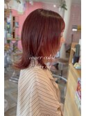 レイヤーカット×インナーカラー