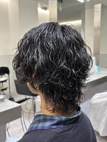 ビカムメンズヘアー 栄店(become men's hair)&nbsp;大人雰囲気のエモウルフパーマ/波巻きウルフ