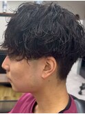 MEN’S/リバースセンターパート/ニュアンスパーマ/錦糸町