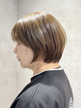エンクス(enx) ミルクティーブロンド/ダークブルー/デジタルパーマ/鶴ヶ峰SK59