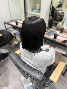 ココット 京橋店(cocotte) 艶髪ブルーブラックカラー