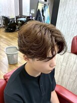 バーバー タカバタ 福井(Barber TAKABATA)&nbsp;メンズショート/上田綺世風ヘア/リバースセンターパート