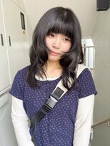 ローレンジウ(LOREN JU)&nbsp;着物ヘア/ダークアッシュ/ミディアムレイヤーカット/名古屋名駅