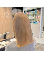 アース 郡山コスモス通り店(HAIR&MAKE EARTH) 色落ちまで可愛いミルクティーベージュ
