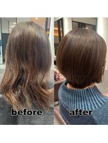 モンド ヘアクリエーション 下荒田店(monde hair creation)&nbsp;【monde】before × after × 髪質改善